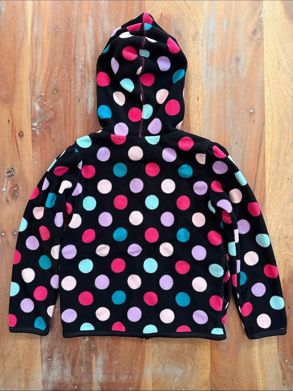 Circo 5T Girl Fleece Zip Up Hooded Jacket.  Gently worn.